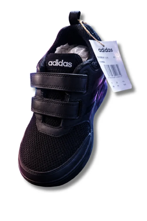 Adidas Black Velcro Kids Shoes