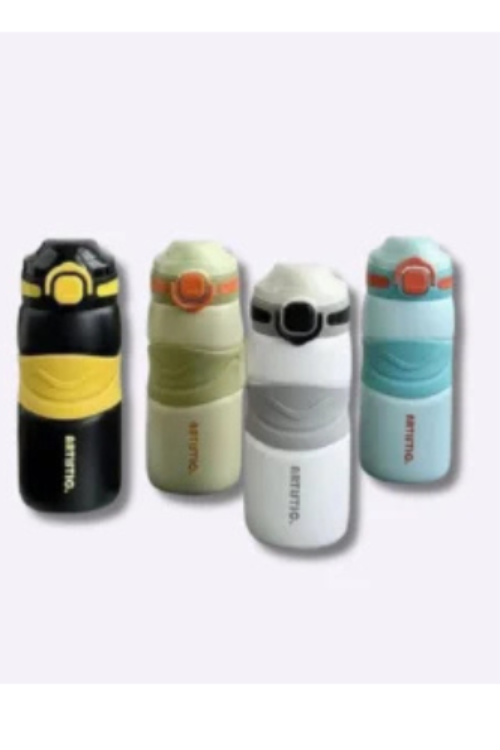 Portable Leak-Proof Insulated Water Bottle with One-Click Lid