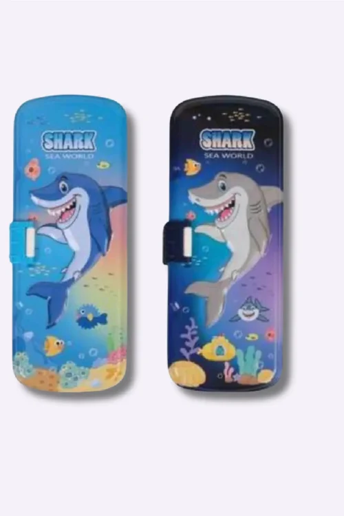 Shark Sea World Kids Pencil Box – Cartoon Printed Hard Case Pencil Box
