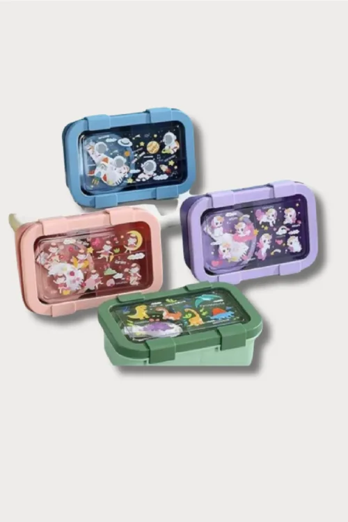 Kids Cartoon Lunch Box – Leak-Proof School Lunch Container