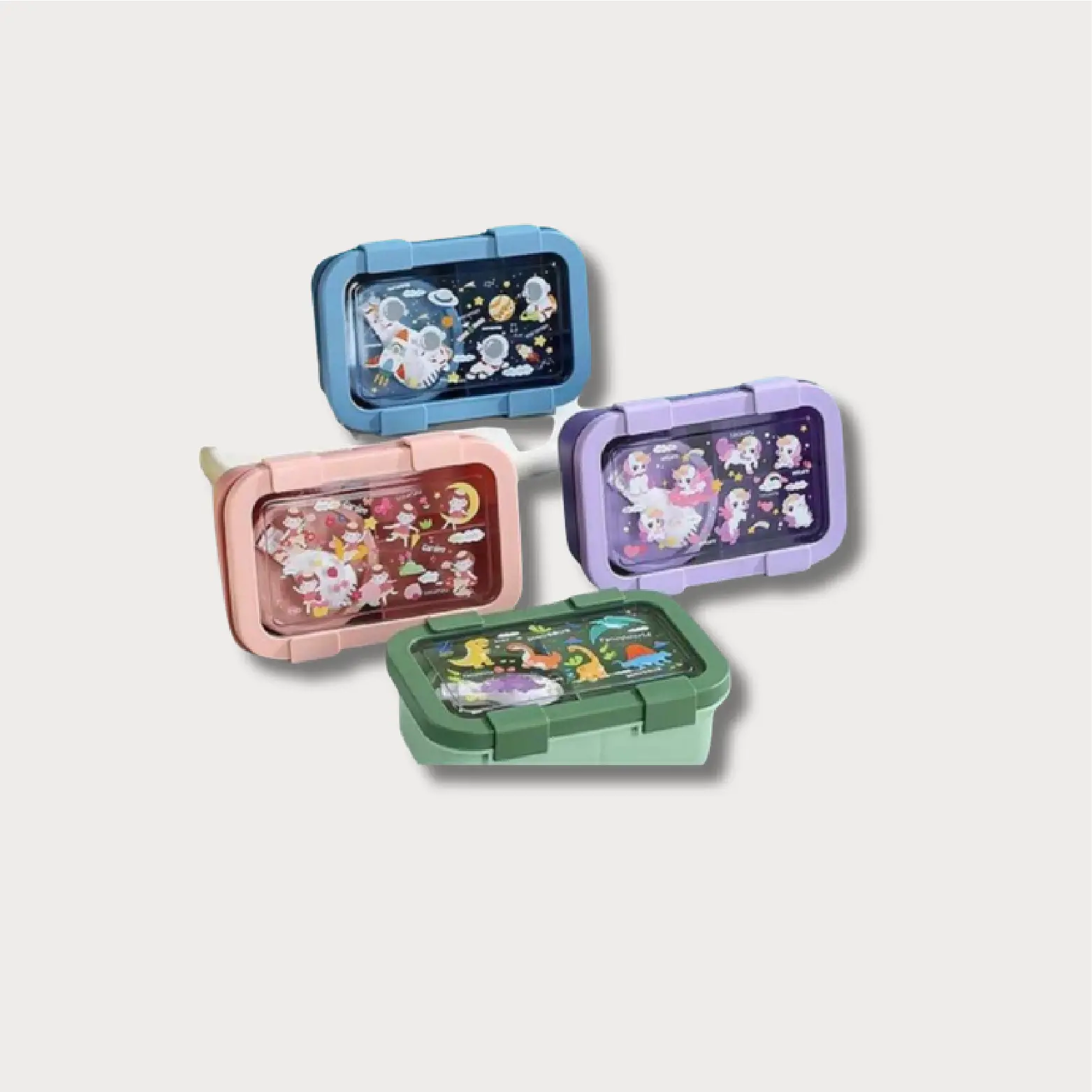 Kids Cartoon Lunch Box β Leak-Proof School Lunch Container