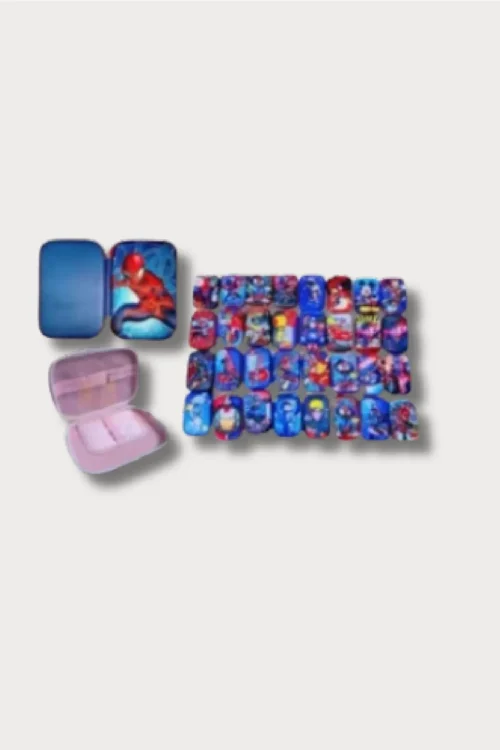 Kids Cartoon Hard Shell Pencil Case – Zipper Stationery Storage Box