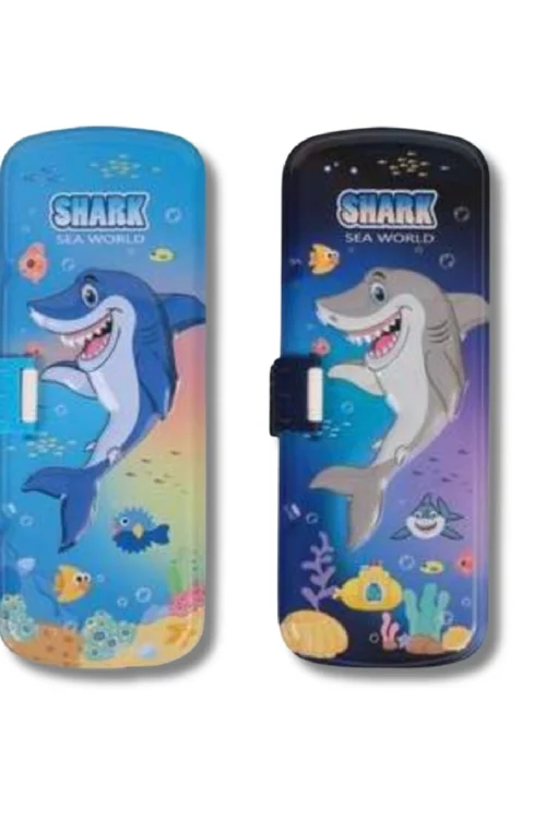 Shark Sea World Kids Pencil Box – Cartoon Printed Hard Case Pencil Box