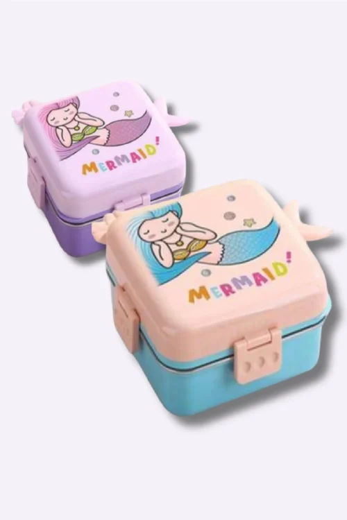Cute Mermaid Kids Stainless Steel Lunch Box