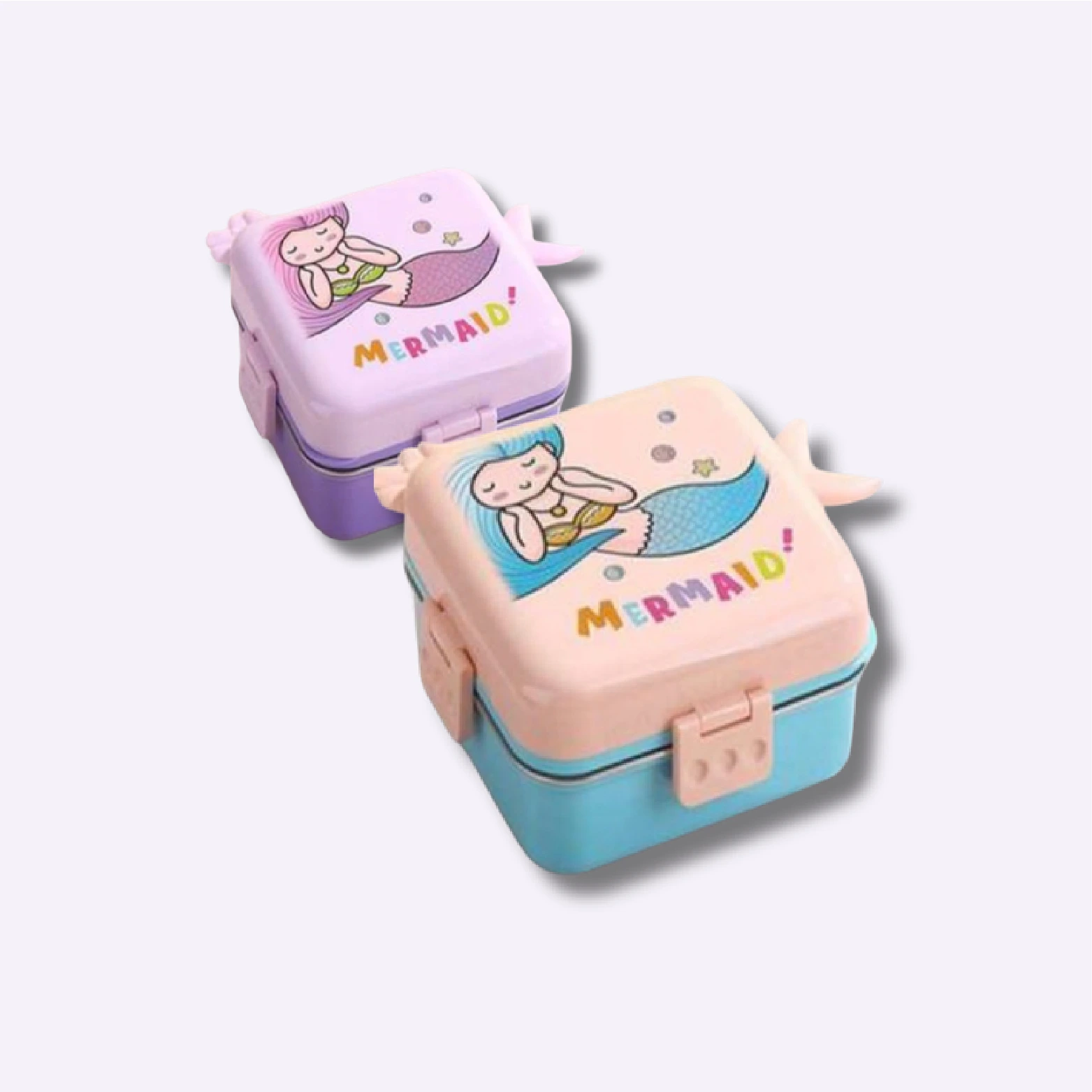 Cute Mermaid Kids Stainless Steel Lunch Box
