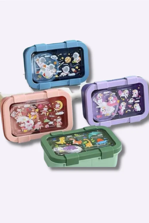 Kids Cartoon Lunch Box – Leak-Proof School Lunch Container