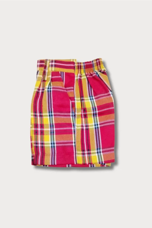 SGPS Jr. Red Check Shorts